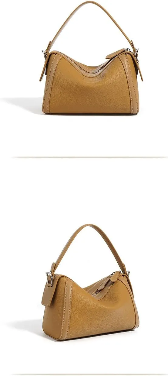 Women's Genuine Leather Pillow Bag Shoulder Crossbody Underarm Bag Handbag Versatile Chic Stylish Hobo Vintage Pendant