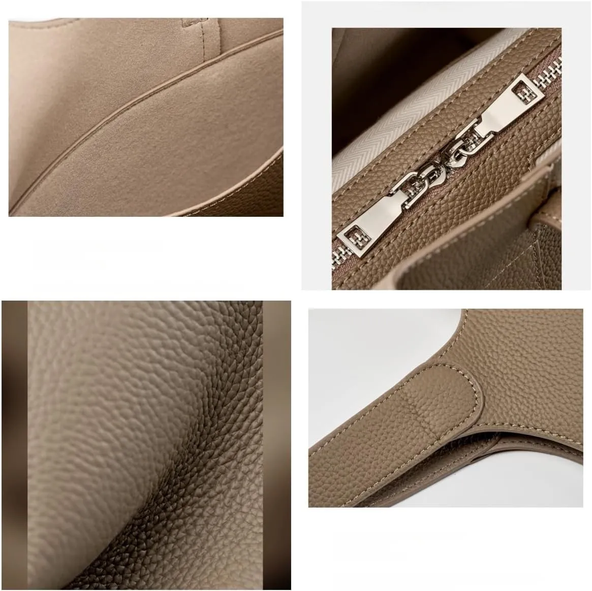 Women's Genuine Leather Shoulder Bag Totes Large Capacity Handbag Cowhide Commuting Hobo Versatile Casual Stylish Chic