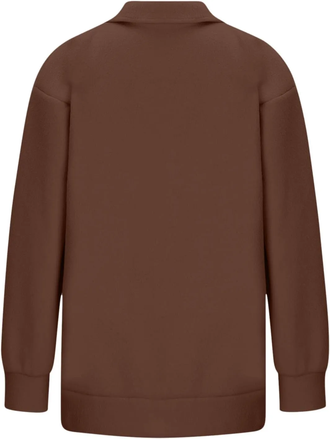 Womens Half Zip Sweatshirts Oversized Plain Trendy Long Sleeve Quarter Zip Pullover Hoodies 2024 Fall Outfits