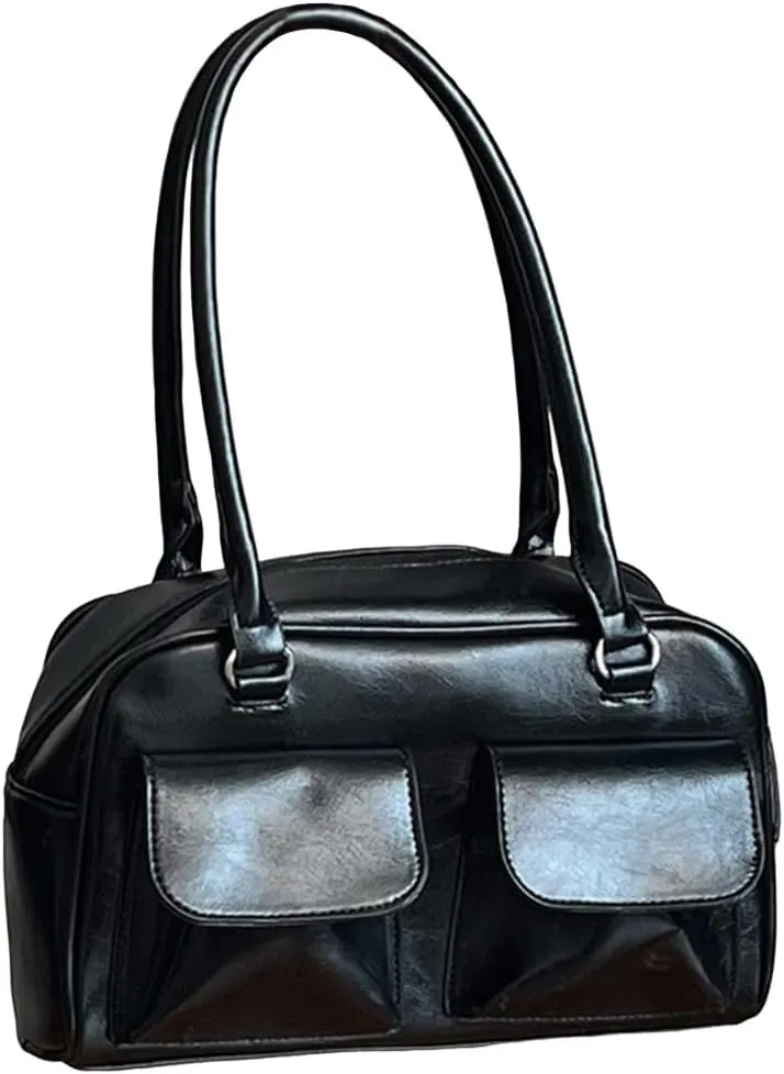 Womens Handbags Soft Leather Tote Handbag Casual Retro Satchel Bag Versatile Large Capacity Commuting Bag