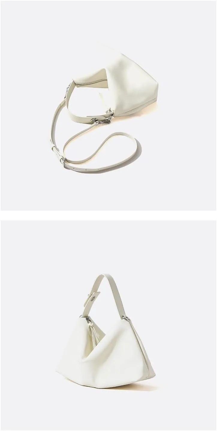 Women's Leather Shoulder Crossbody Bag Handbag Hobo Pillow Armpit Bag Large Capacity Hand Carry Versatile Stylish Casual