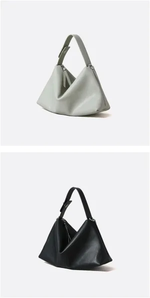 Women's Leather Shoulder Crossbody Bag Handbag Hobo Pillow Armpit Bag Large Capacity Hand Carry Versatile Stylish Casual