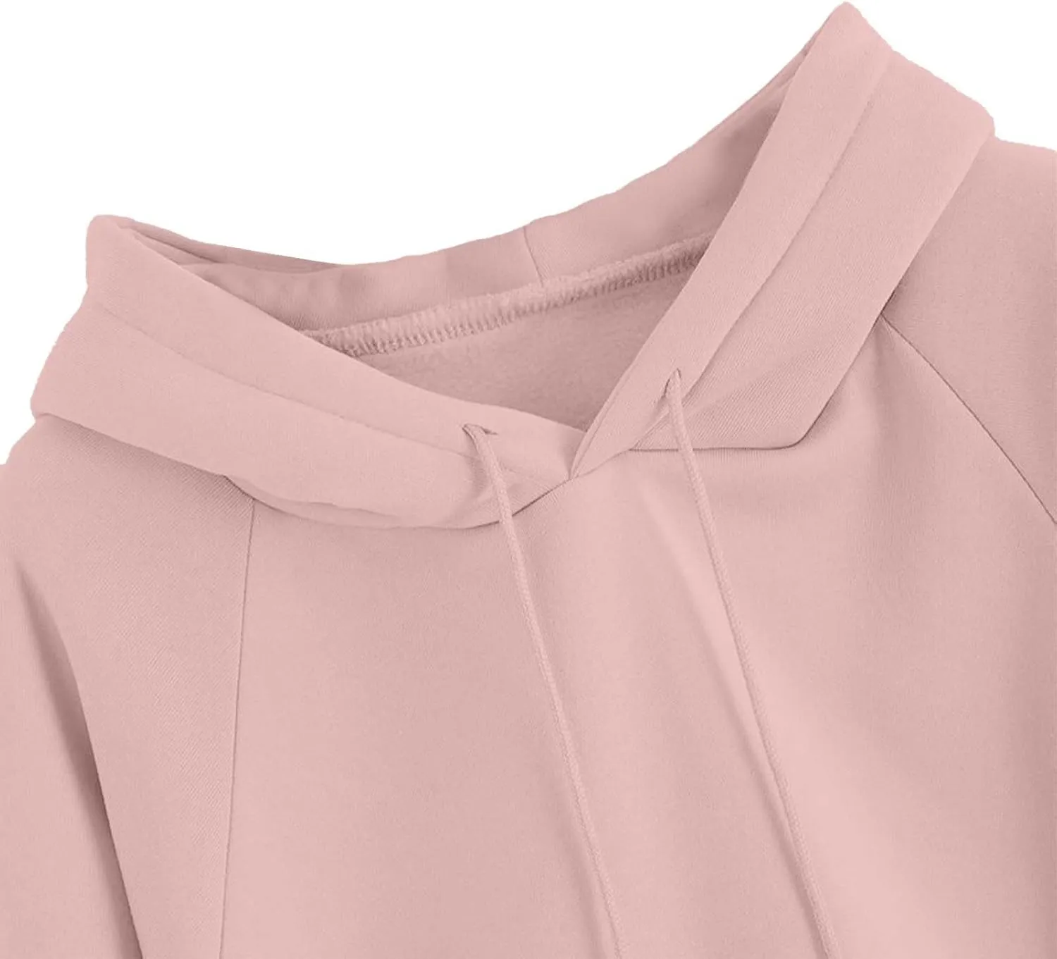 Women's Long Sleeve Fashion Hoodies Casual Oversized Loose Drawstring Pullover Crew Neck Long Sleeve Top with Pockets