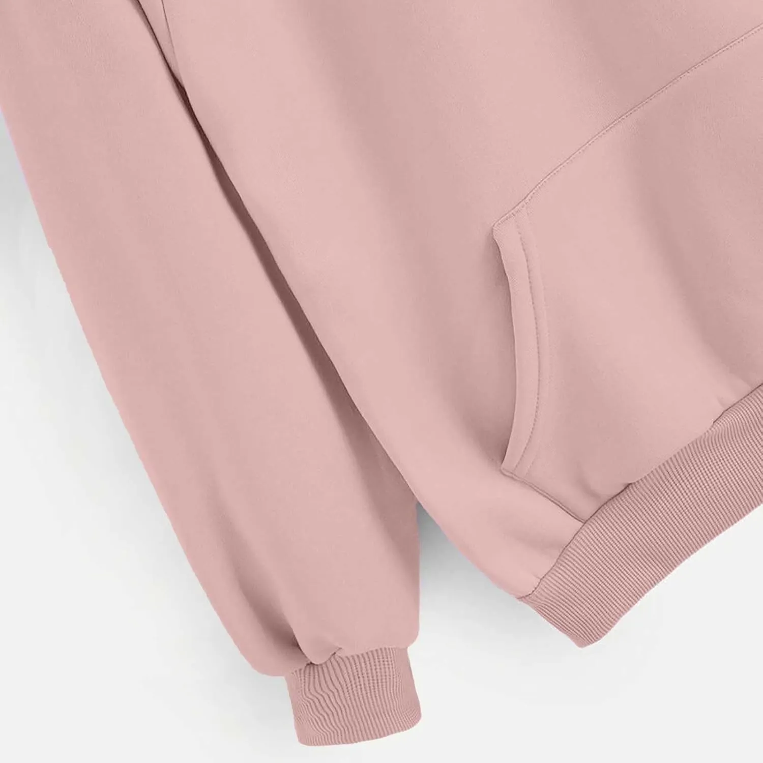 Women's Long Sleeve Fashion Hoodies Casual Oversized Loose Drawstring Pullover Crew Neck Long Sleeve Top with Pockets