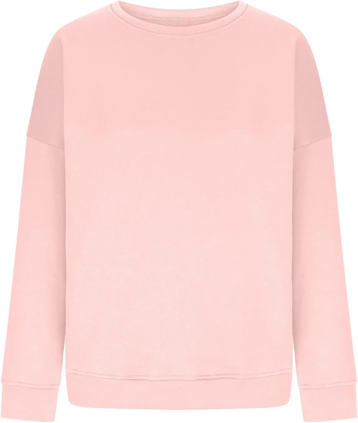 Womens Oversized Crewneck Sweatshirts Comfort Sweatshirt Pullover Tops Solid Color Cute Hoodie Teen Girls Clothes