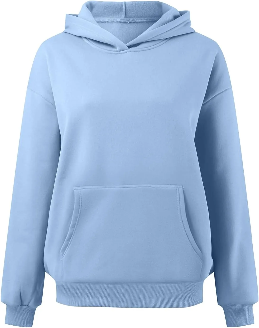 Womens Oversized Hoodies Fleece Sweatshirts Long Sleeve Pullover Sweaters Fall Outfits with Pocket