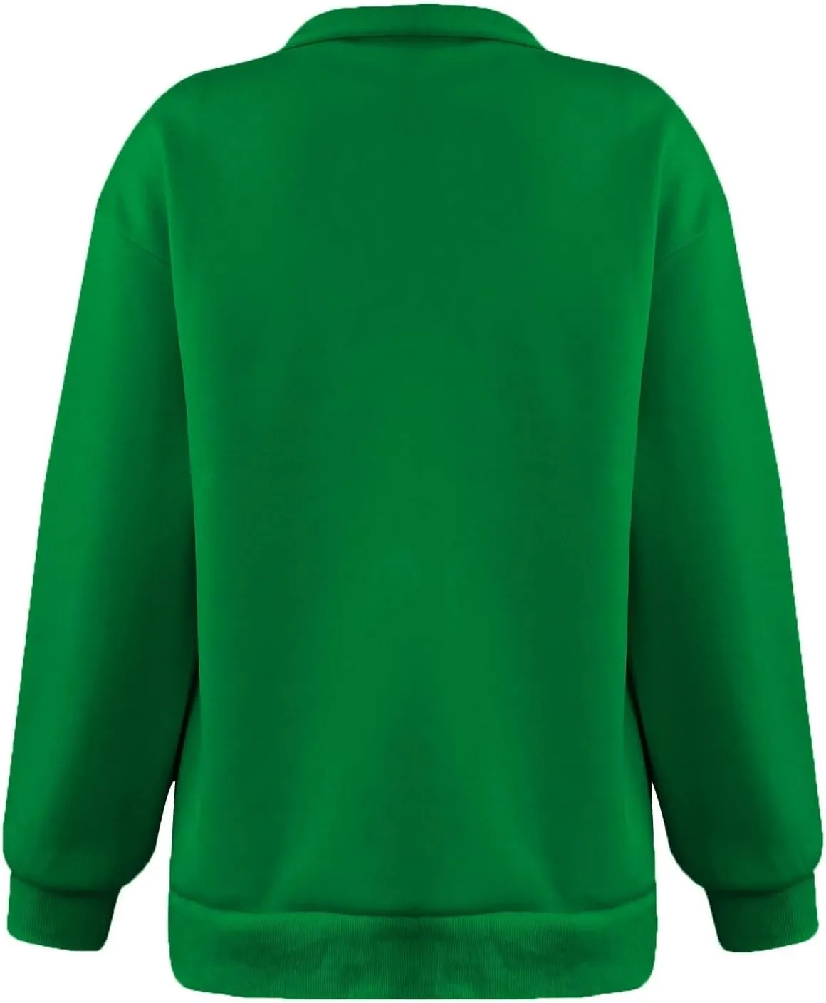 Womens Tops Long Sleeve Half Zip Sweatshirts Solid Color Lapel Pullover Casual Fashion Blouse Trendy Loose Fit Tops