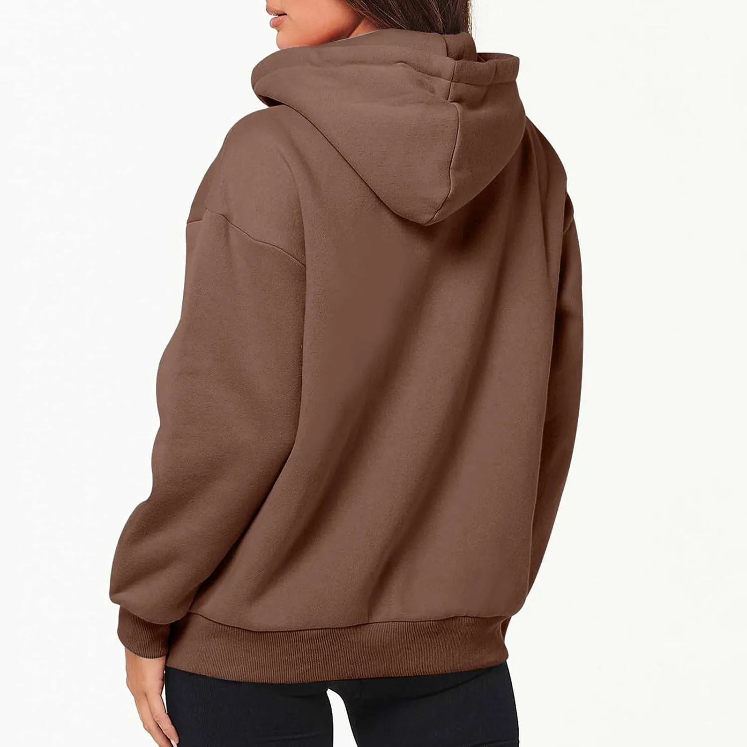 Womens Zip Up y2k Hoodies Fall Fashion Oversized Long Sleeve Hooded Sweatshirt Casual Lightweight Jacket With Pockets