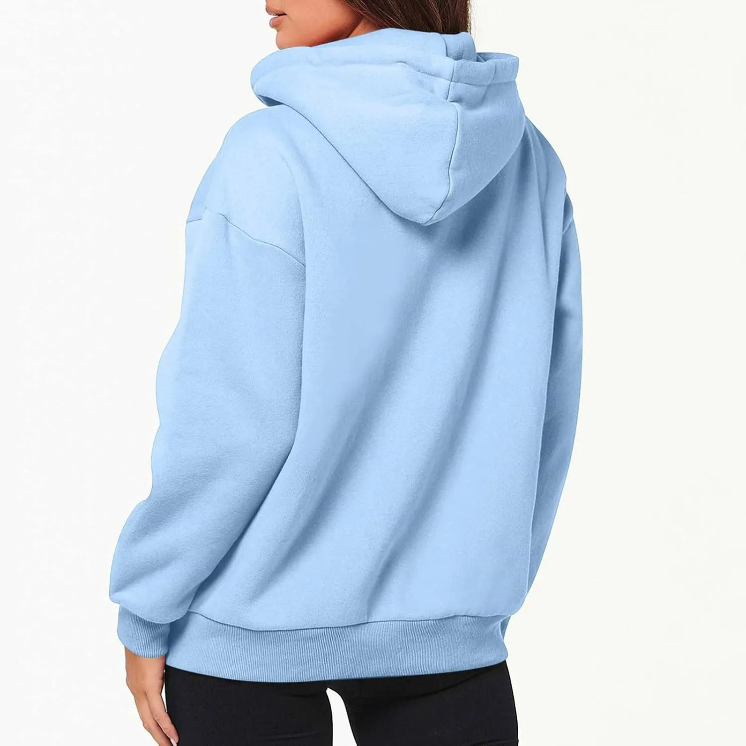Womens Zip Up y2k Hoodies Fall Fashion Oversized Long Sleeve Hooded Sweatshirt Casual Lightweight Jacket With Pockets