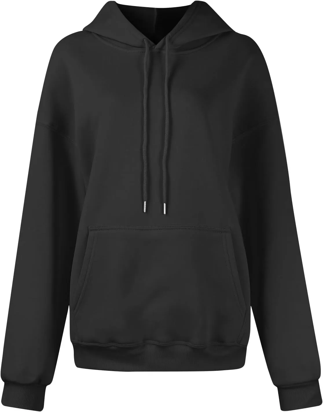 YUTANRAL Hoodies for Women Trendy Solid Color Long Sleeve Tops Womens Fashion Oversized Sweatshirt Pullover With Pocket